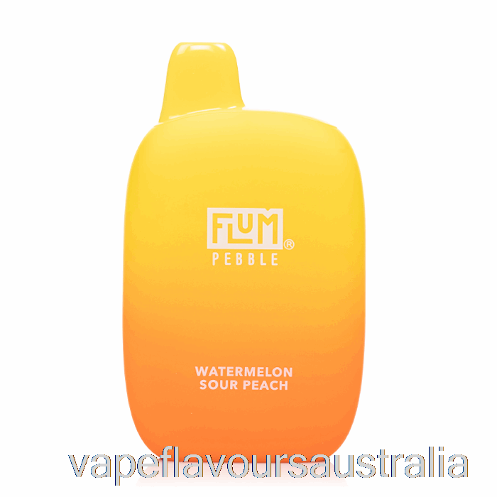 Vape Flavours Australia Flum Pebble 6000 Disposable Watermelon Sour Peach